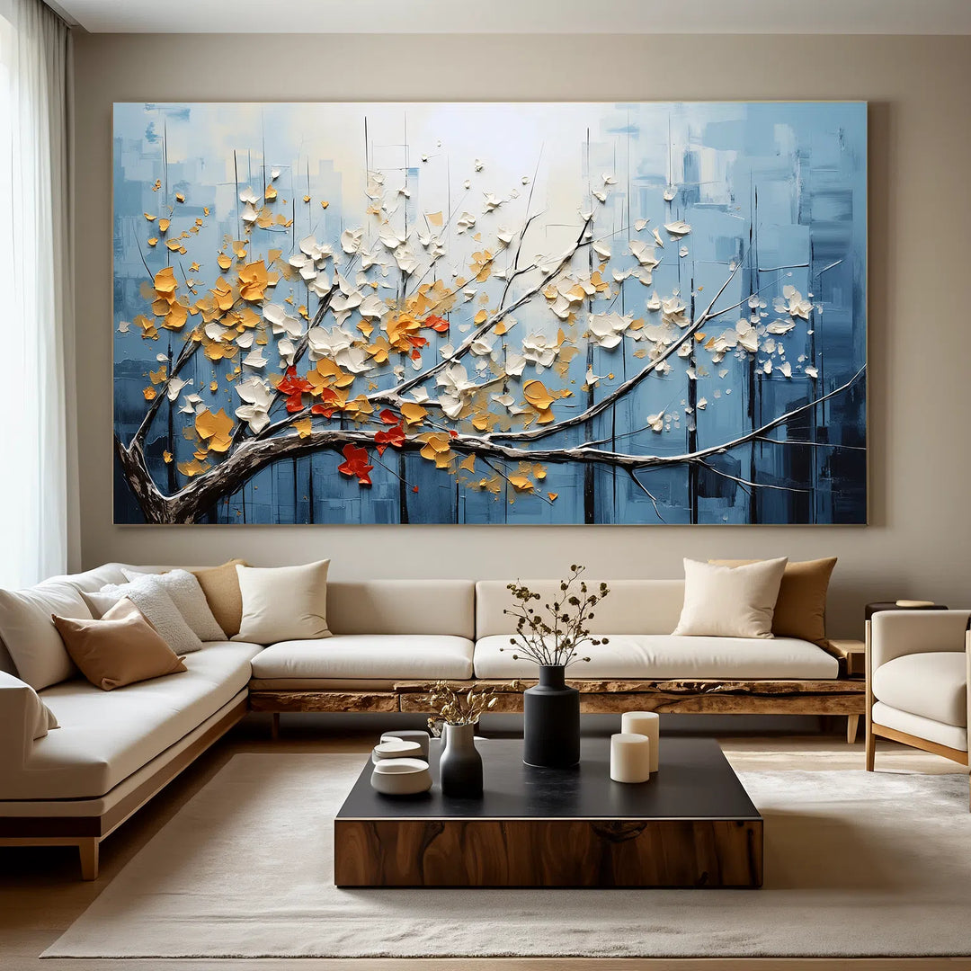 Colorful Floral Wall Art Painting #FL001