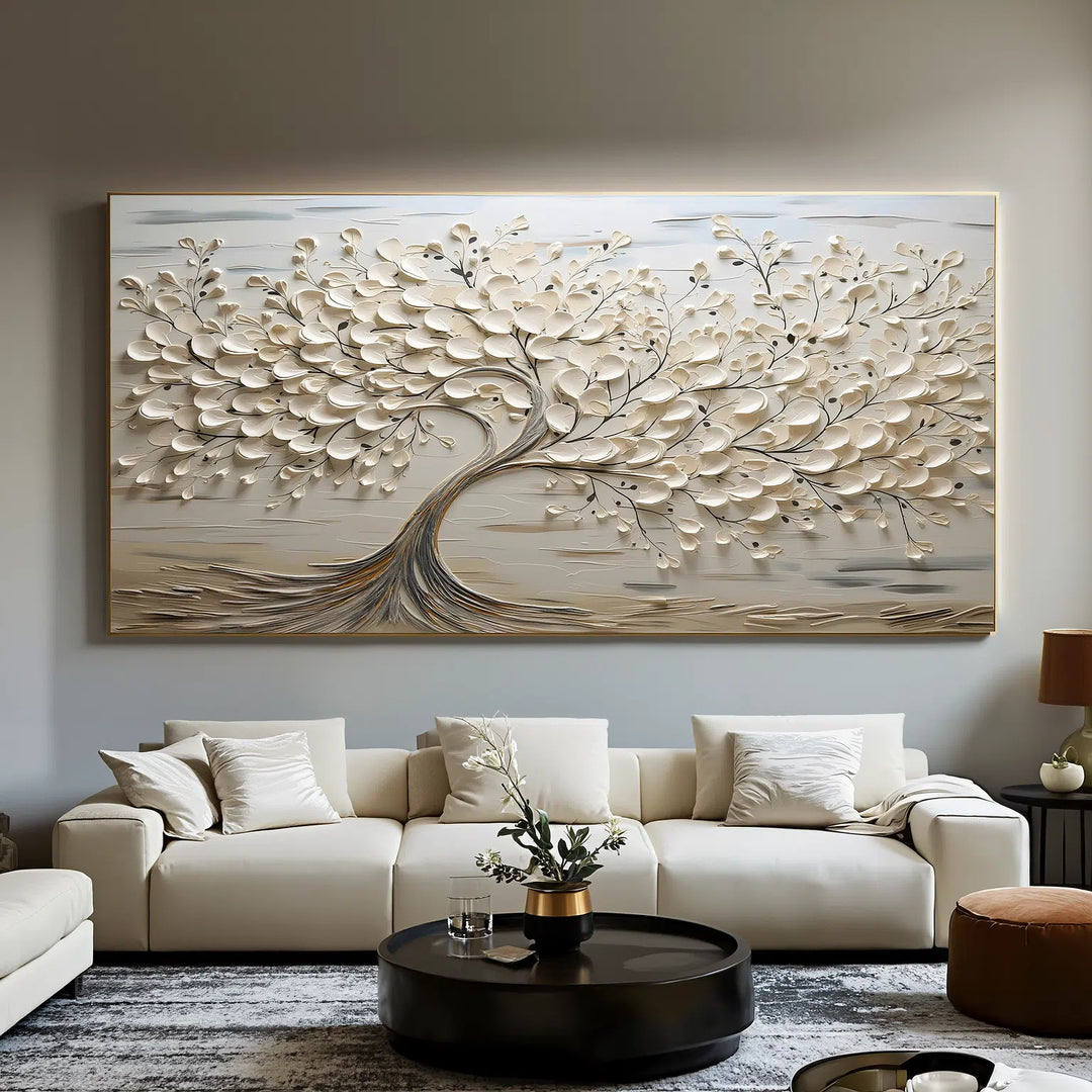 Large Tree Canvas Wall Art For Living Room #TR001