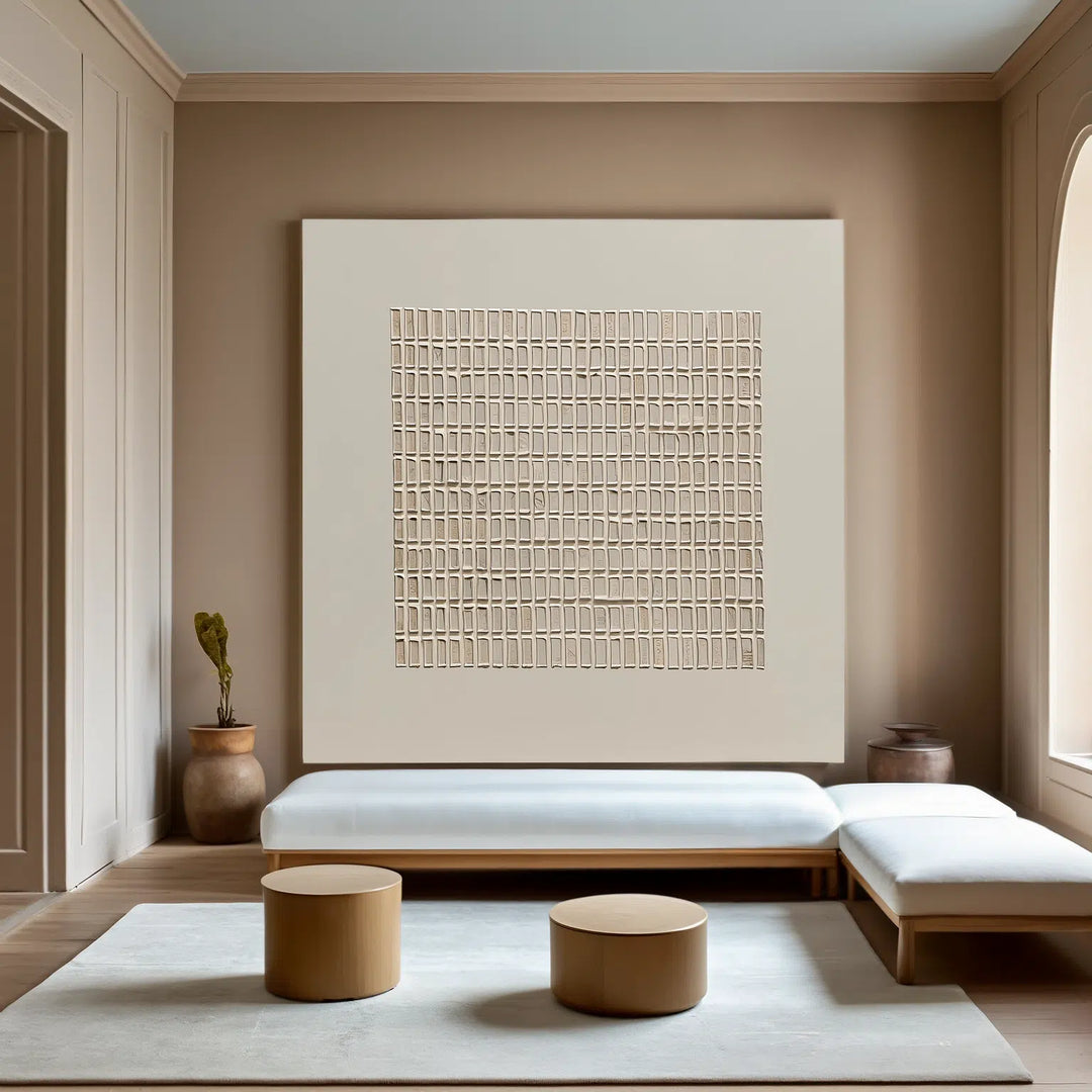 Wabi Sabi Style Square Wall Art Painting #WA012